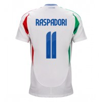 Taliansko Giacomo Raspadori #11 Vonkajší futbalový dres ME 2024 Krátky Rukáv